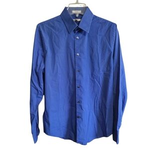 EXPRESS IMX BLUE men's dress shirt M
